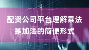 配资公司平台理解乘法是加法的简便形式